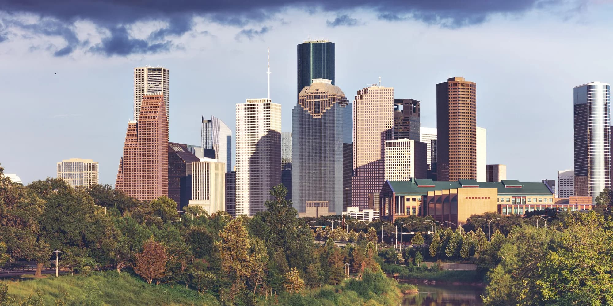 Downtown Houston skyline on a clear day